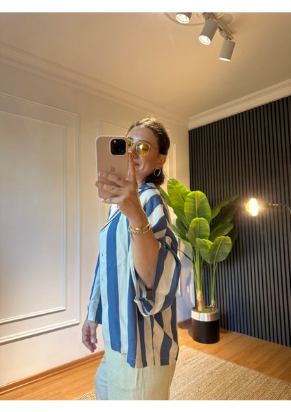 Mavi Çizgili Gömlek fırsatları