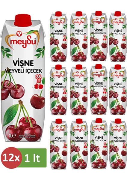 Vişne Meyveli İçecek 1 lt x 12 Adet