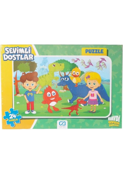 CAFRM-5121-5122 Sevimli Dostlar Frame Puzzle 24 Parça.gzpxt