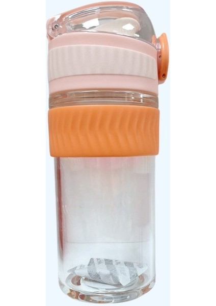Vagonlife 400 ml Glass Bottle Cam Suluk Pembe