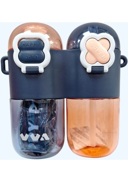 Vagonlife 800 ml Matara Suluk Mavi - Pembe 2 Li