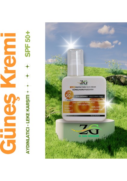 Dr Zafer Gökdemir Güneş Koruyucu Krem Spf 50 - Yüksek Koruma, Hafif Formül, Tüm Cilt Tipleri Için