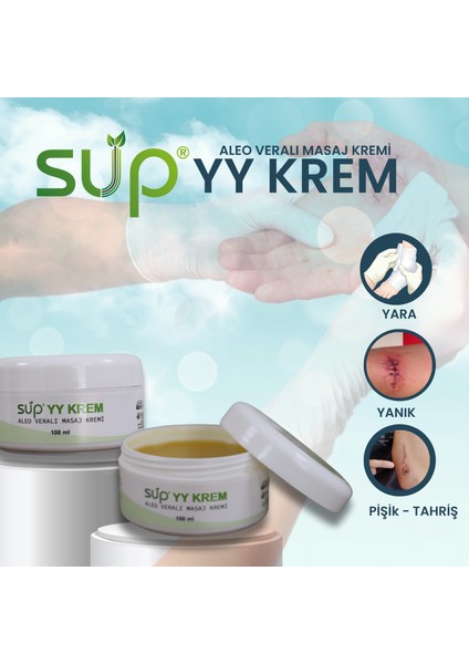 Yy Krem - Yara- Yanık - Tahriş - Pişik ve Hassas Ciltler Için Destekleyici Bakım Kremi 100 ml modelleri