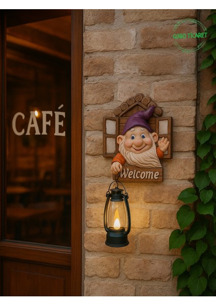Fenerli Welcome Cücesi Dekoratif Kapı ve Duvar Süsü Farklı Renklerde