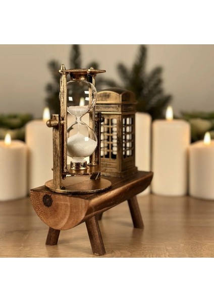 Dekoratif Ingiliz Telefon Kulübesi ve Kum Saati fiyatları