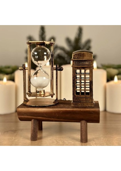 Dekoratif Ingiliz Telefon Kulübesi ve Kum Saati modelleri