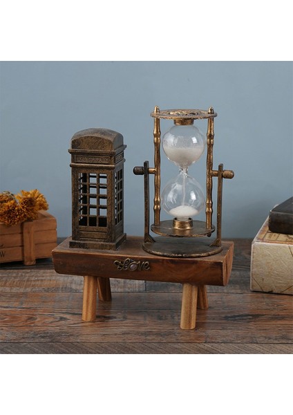 Dekoratif Ingiliz Telefon Kulübesi ve Kum Saati fırsatları