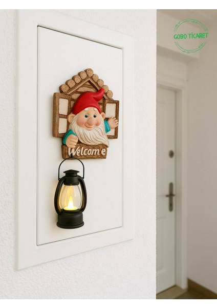 Fenerli Welcome Cücesi Dekoratif Kapı ve Duvar Süsü Farklı Renklerde