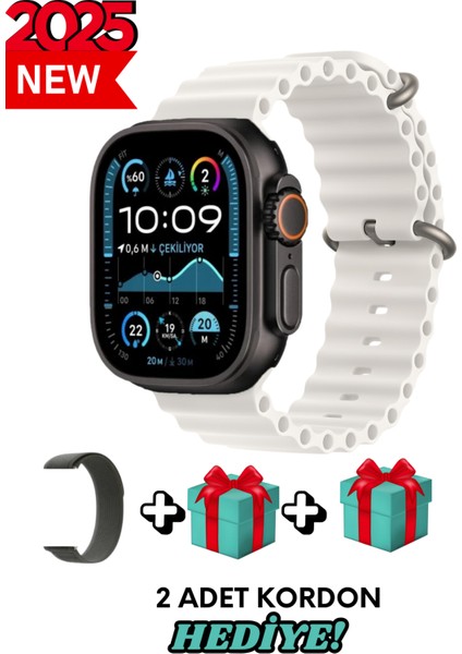 Omix X600 Uyumlu Akıllı Saat Watch Ultra2 49MM Kordon Hediyeli - Son Versiyon