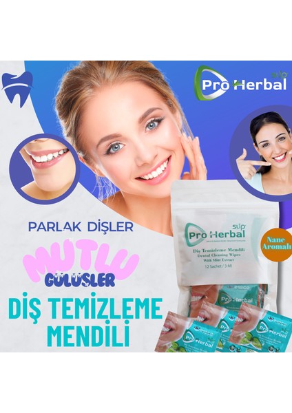Diş Temizleme Mendili – Nane Aromalı Bitkisel Mendil fiyatları