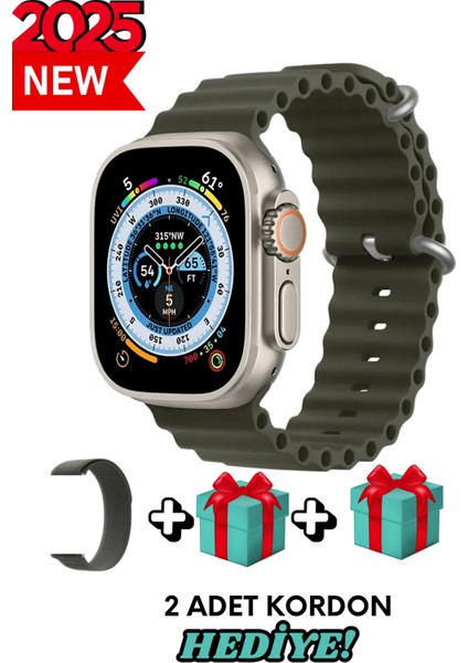 Akıllı Saat Watch Ultra2 49MM Kordon Hediyeli - Son Versiyon