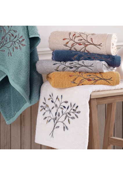 Amor - %70 Bambu / %30 Pamuk Nakışlı El Havlusu - 6'lı Set 50X90 fiyatları