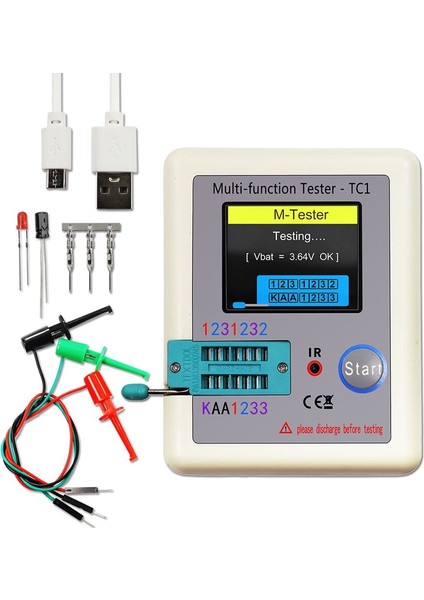 Lcr-Tc1 Çok Fonksiyonlu 1.8 Inch Tft Ekran Test Cihazı fiyatları