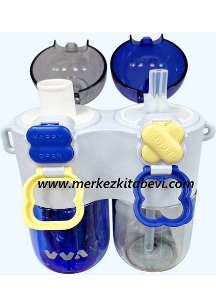 Vagonlife 800 ml Matara Suluk Mavi Sarı 2 Li fiyatları