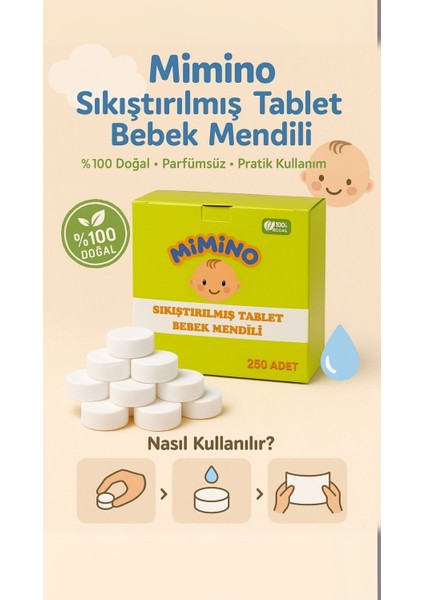 Lioris Sihirli Tablet Islak Mendil 250 Adet x 2 Kutu