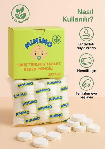 Lioris Sihirli Tablet Islak Mendil 250 Adet x 2 Kutu