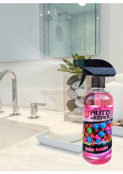 2'li Sakız Kokulu Sprey Oto Parfüm ve Oda Parfümü Ortam Kokusu Araba Kokusu 2X500 ml fiyatları