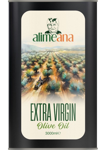 Extra Virgin Teneke Natürel Sızma Zeytinyağı 3lt