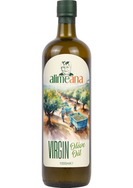 Virgin Cam Şişe Natürel Sızma Zeytinyağı 1000ML
