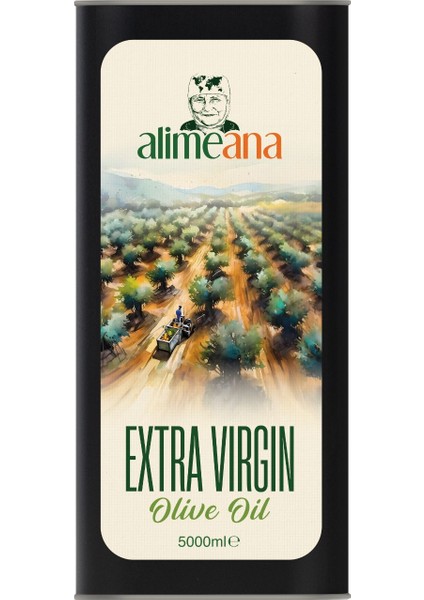 Extra Virgin Teneke Natürel Sızma Zeytinyağı 5lt