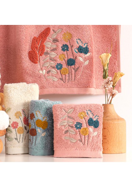 Bonita - %70 Bambu / %30 Pamuk Nakışlı El Havlusu - 6'lı Set 50X90 fiyatları