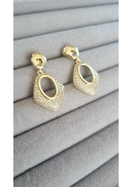 Vıp Seri Xuping Taşlı Gold Küpe