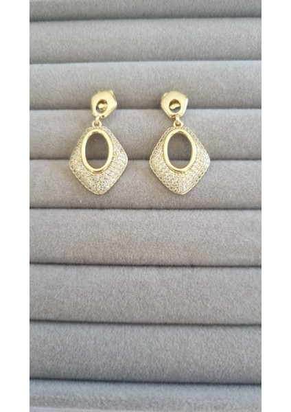 Vıp Seri Xuping Taşlı Gold Küpe