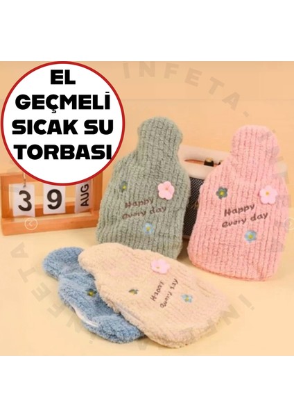 2 Litre Geyikli Peluş Kılıflı Sıcak Su Torbası