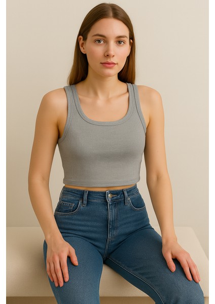 Kadın Kaşkorse Geniş Askılı Crop fiyatları