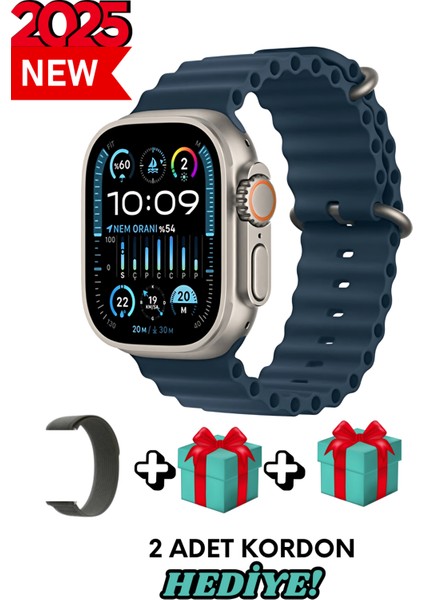 Universal Akıllı Saat Watch Ultra2 49MM Kordonlu- Son Versiyon