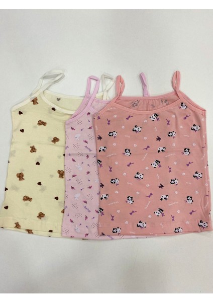 Ays 3lü Kız Atlet Set 1004-2