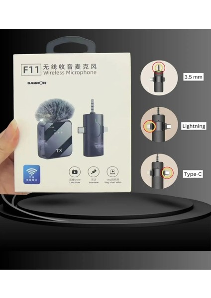 2’Li Kablosuz Yaka Mikrofonu modelleri