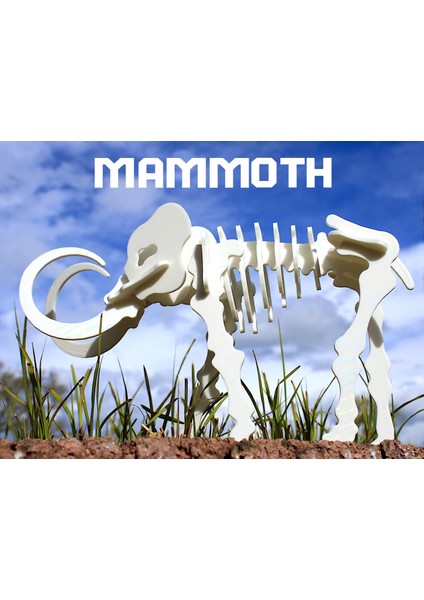 Mamut Iskelet 3D Bulmaca Kit Kartı THN6666454
