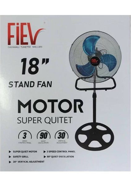 Fiev 18 Inç 3in1 Ayaklı Vantilatör