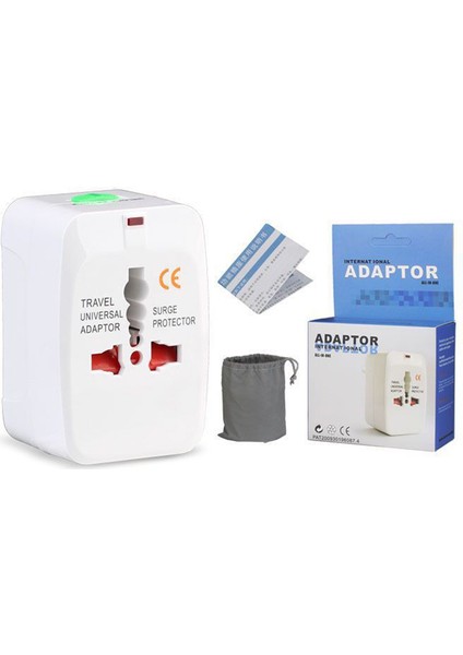 Üniversal Seyahat Adaptörü Multifunction Travel Plug Adapter Converter Charger Worldwide Universal Us Uk Au Eu Electrical Power Plug Adaptör