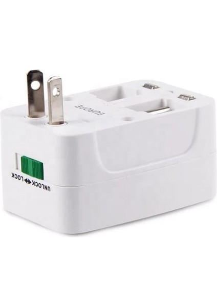 Üniversal Seyahat Adaptörü Multifunction Travel Plug Adapter Converter Charger Worldwide Universal Us Uk Au Eu Electrical Power Plug Adaptör