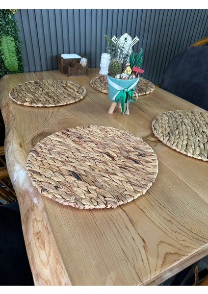 Doğal Su Sümbülü Örgü Amerikan Servis – 35 cm 2'li fiyatları