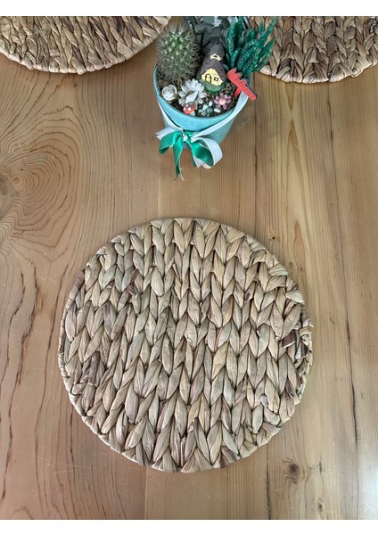 Doğal Su Sümbülü Örgü Amerikan Servis – 35 cm 2'li fırsatları