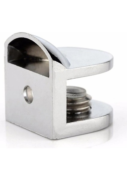 Metal Cam Raf Tutucu Cam Etejer Tırnak Lüx Menteşesi Krom Metal Vidalı 12 mm (4 Adet) fırsatları
