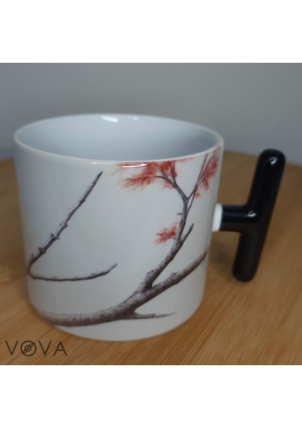 Sessiz Ofisin Kuşu – 240 ml Siyah T Kulplu Porselen Kupa Bardak fiyatları