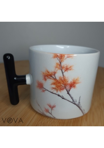 Sessiz Ofisin Kuşu – 240 ml Siyah T Kulplu Porselen Kupa Bardak modelleri