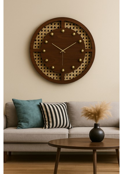 Ahşap Duvar Saati -Rattanduvar Saati - Hazeransaat fiyatları