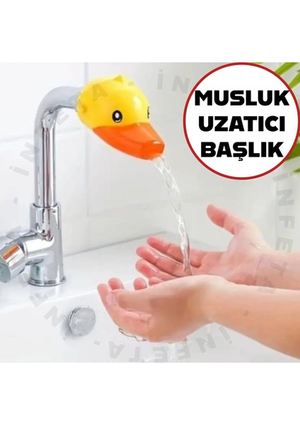 Çocuklar Için Ördek Musluk Uzatma Başlığı -Ördek Musluk Ucu Lavabo Musluğu
