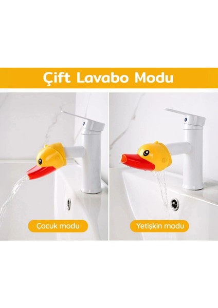 Çocuklar Için Ördek Musluk Uzatma Başlığı -Ördek Musluk Ucu Lavabo Musluğu modelleri