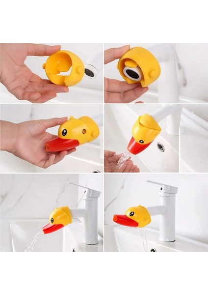 Çocuklar Için Ördek Musluk Uzatma Başlığı -Ördek Musluk Ucu Lavabo Musluğu indirimleri