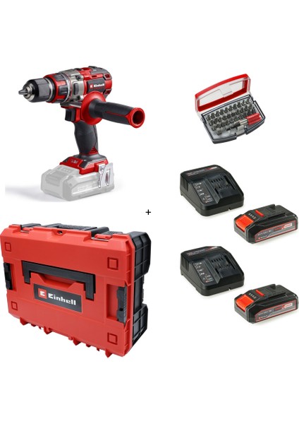 Tp-Cd 18/80 Li Bl Solo Darbesiz Matkap Vidalama + 2 x 2.5 Ah Starter Kit Akü (Çanta ve Bits Uç Dahil)