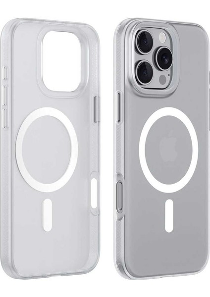 IPHONE 16 Pro Max Magsafe Destekli Lüks Sert Silikon Kılıf