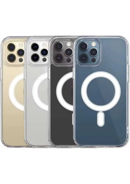 Iphone 13 Pro Max Magsafe Destekli Sert Silikon Kılıf