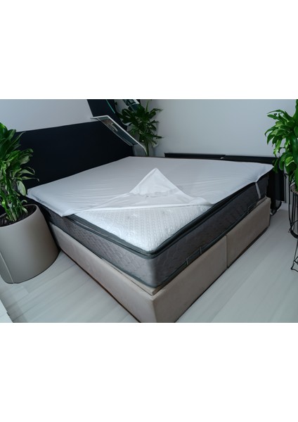Sıvı Geçirmez Dört Köşe Lastikli Yatak Koruyucu Havlu Alez 160x200 modelleri