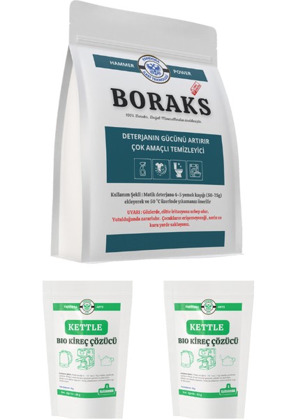 Boraks 1.5 kg & 2X60G Bio Kettle Kireç Çözücü B1